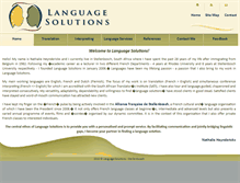 Tablet Screenshot of language-solutions.co.za